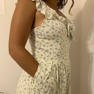 Abercombie & Fitch Ruffled Romper with Pockets